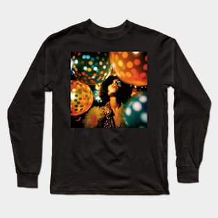 Vintage disco girl Long Sleeve T-Shirt